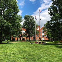 Missouri Valley College-Admissions - Looking across the quad at Baity Hall, the oldest (and maybe most beautiful!) building on MoVall campus