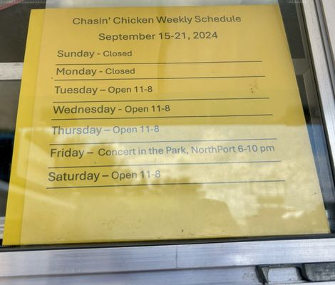 Menu photo 2 Chasin Chicken South Venice, FL
