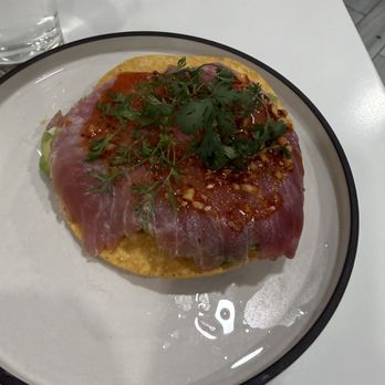 Mariscos El Submarino - Tuna Tostada - Seafood Near Me - Jackson Heights, New York Mariscos El Submarino - Tuna Tostada - Seafood Near Me - Jackson Heights, New York