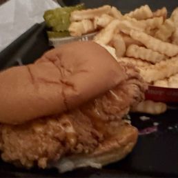 Slider with fries Slider with fries