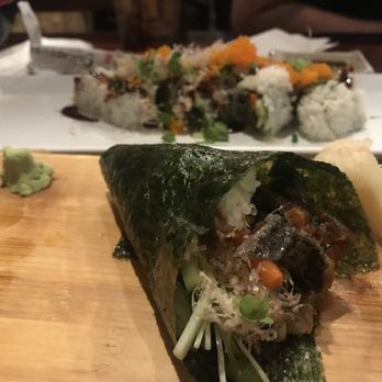 Oshima Sushi - Delicious salmon skin hand roll - Sushi Bars Near Me - Everett, Washington