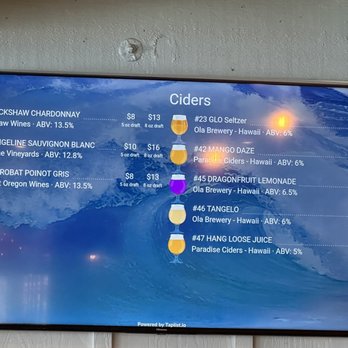 Kai Eats + Drinks - wine and ciders also on tap. - Tacos Near Me - Kailua-Kona, Hawaii