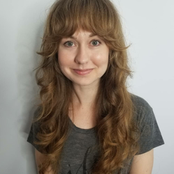 The Wayward Parlor - Long layered wavy hair bangs fringe east point hair salon haircolor and haircuts