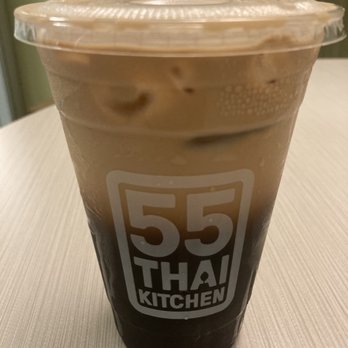55 Thai Kitchen - Thai Ice Coffee. Super strong. Caffeine sneaks up on you. $3 - Thai Near Me - San Diego, California 55 Thai Kitchen - Thai Ice Coffee. Super strong. Caffeine sneaks up on you. $3 - Thai Near Me - San Diego, California