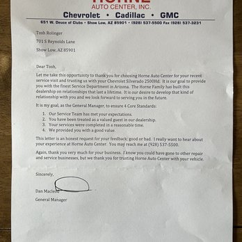 Horne Motors Show Low - Letter from Dan - Car Dealers Near Me - Show Low, Arizona Horne Motors Show Low - Letter from Dan - Car Dealers Near Me - Show Low, Arizona