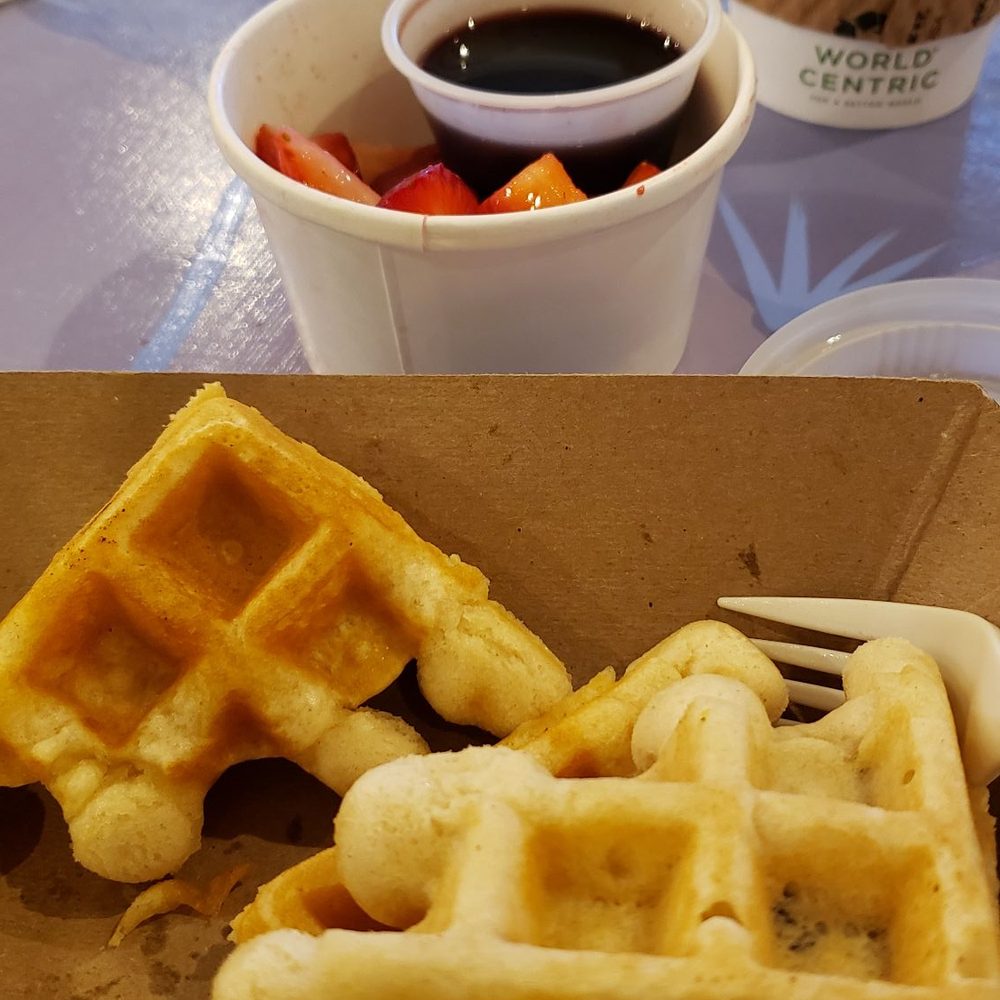 Heal - Waffles ($4.44). Pretty good. Syrup was weird, though. - Juice Bars & Smoothies Near Me - Minneapolis, Minnesota Heal - Waffles ($4.44). Pretty good. Syrup was weird, though. - Juice Bars & Smoothies Near Me - Minneapolis, Minnesota