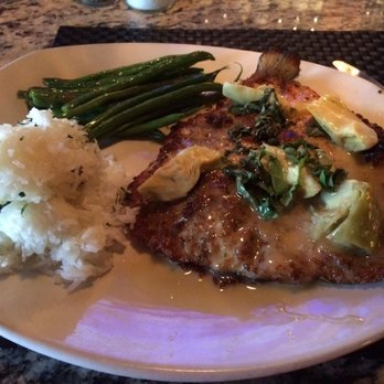 Bonefish Grill - Grilled trout, french green been and Jasmine Rice - Seafood Near Me - Columbus, Ohio