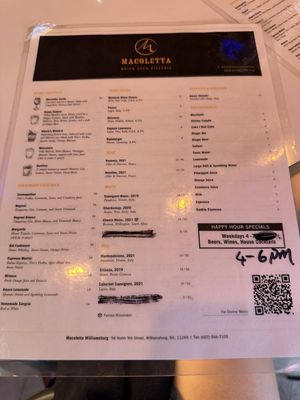 Menu photo 1 Macoletta New York, NY