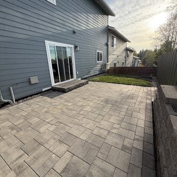 Custom Scapes - The work of art Vinny turned our backyard into - Landscaping Near Me