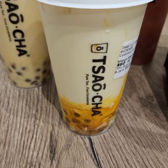 Tsaocaa - Mango milk tea - Bubble Tea Near Me - Carrollton, Texas