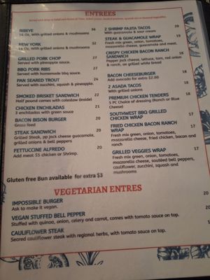 Menu photo 4 Rock Reef Cafe Torrey, UT