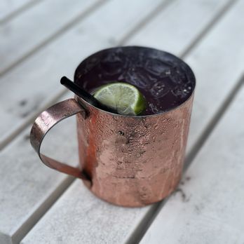 Granite House Lounge - Blueberry Mule - Southern Near Me - Fredericksburg, Texas Granite House Lounge - Blueberry Mule - Southern Near Me - Fredericksburg, Texas