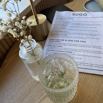 Sugo Social - Ginger mint soda - New American Near Me - Rolling Hills Estates, California