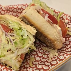 Ciccio's - Tacchino: Smoked turkey, mozzarella, bacon, lettuce, tomato, red onion,  giardiniera, Ciccio's mayo