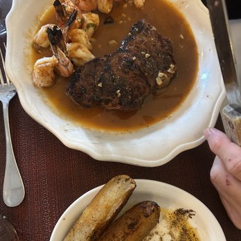 Mardino's Restaurant - Strip steak with shrimp scampi in a yummy brown sauce! - Italian Near Me - Mount Kisco, New York Mardino's Restaurant - Strip steak with shrimp scampi in a yummy brown sauce! - Italian Near Me - Mount Kisco, New York