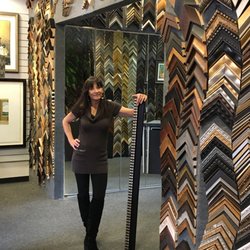 Dark Horse Framing - Vonna, the owner and gallery guide.