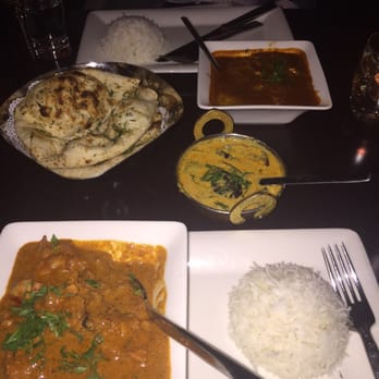 Rasika West End - Chicken tikka marsala, garlic naan, eggplant and lamb - Indian Near Me - Washington, DC, District of Columbia