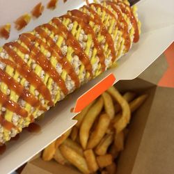 Two Hands Corn Dogs - Combo comes with a drink