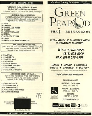 Menu photo 8 Green Peapod McHenry, IL