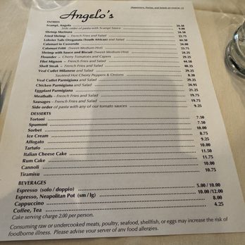 Angelo's Restaurant - Italian Near Me - Lyndhurst, New Jersey