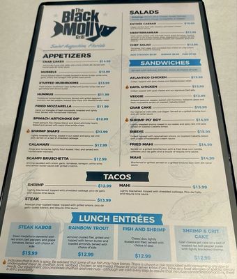 Menu photo 8 The Black Molly Grill St. Augustine, FL Menu photo 8 The Black Molly Grill St. Augustine, FL