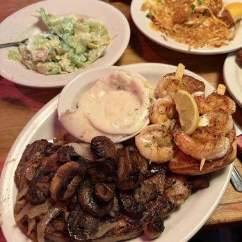 Texas Roadhouse - Firecracker Shrimp, Caesar Salad,  Ribeye* 12oz & Grilled Shrimp - Steakhouses Near Me - Union City, California