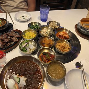 Korea Garden - Cold noodle and Kalbi Lunch set - Korean Near Me - Honolulu, Hawaii