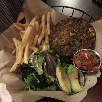 Fado Pub & Kitchen - Black bean burger - Irish Near Me - Dublin, Ohio Fado Pub & Kitchen - Black bean burger - Irish Near Me - Dublin, Ohio