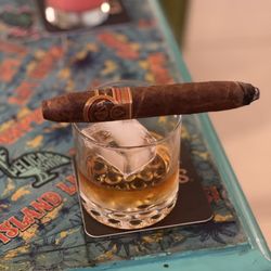 The Pelican Shop - Woodford with a cigar