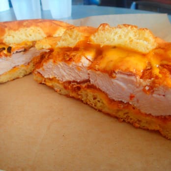 Ms Cheezious - Chicken & Waffles with a side of maple syrup & country gravy - Sandwiches Near Me - Miami, Florida