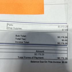 Mentor MFG - Receipt