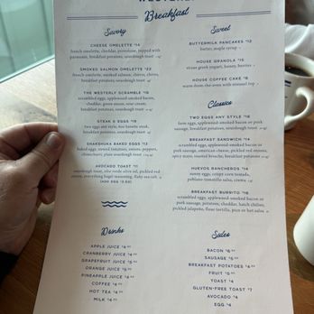 Westerly - Breakfast Menu 7/12/26 - Cocktail Bars Near Me - Pismo Beach, California Westerly - Breakfast Menu 7/12/26 - Cocktail Bars Near Me - Pismo Beach, California