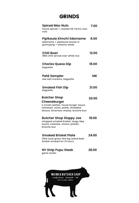 Menu photo 7 Waimea Butcher Shop Waimea, HI