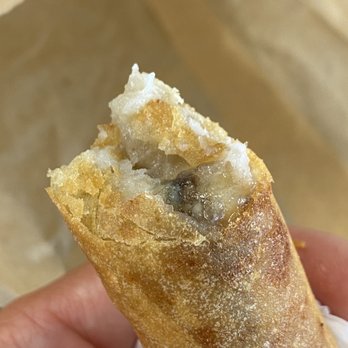 Chamorro Grill - Banana lumpia with chocolate and coconut- YUM! - Hawaiian Near Me - San Diego, California