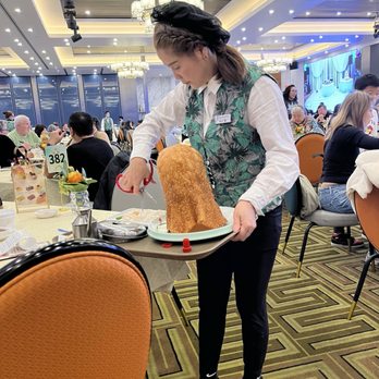 HL Peninsula - High tower fried pancake - it's hollow inside and the outside is like fried dough - Dim Sum Near Me - Castro Valley, California