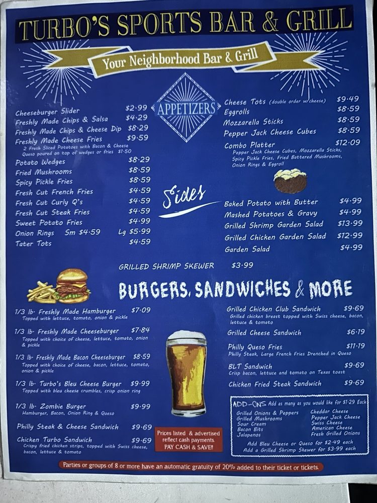 TURBOS Updated September 2024 16 Photos & 13 Reviews 103 W Main