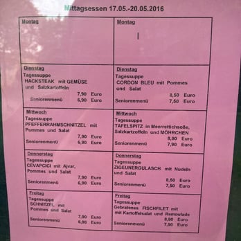 Sand - Wochenkarte mit jeweils 2 Gerichten und "Seniorenportionen". - German Near Me - Offenbach, HE Sand - Wochenkarte mit jeweils 2 Gerichten und "Seniorenportionen". - German Near Me - Offenbach, HE