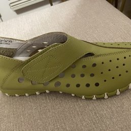 The shoes with a Velcro strap The shoes with a Velcro strap