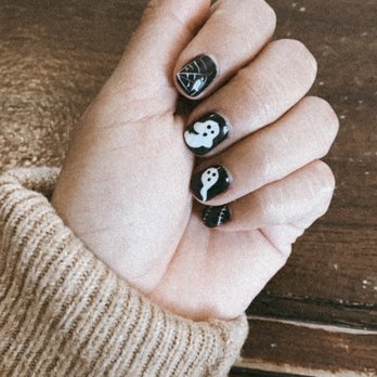 Polished Nails - Halloween gel nail design - Nail Salons Near Me - Pico Rivera, California Polished Nails - Halloween gel nail design - Nail Salons Near Me - Pico Rivera, California