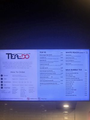 Menu photo 2 Tea-Do Falls Church, VA