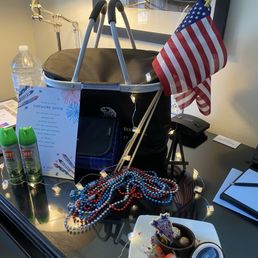 Welcome basket in room