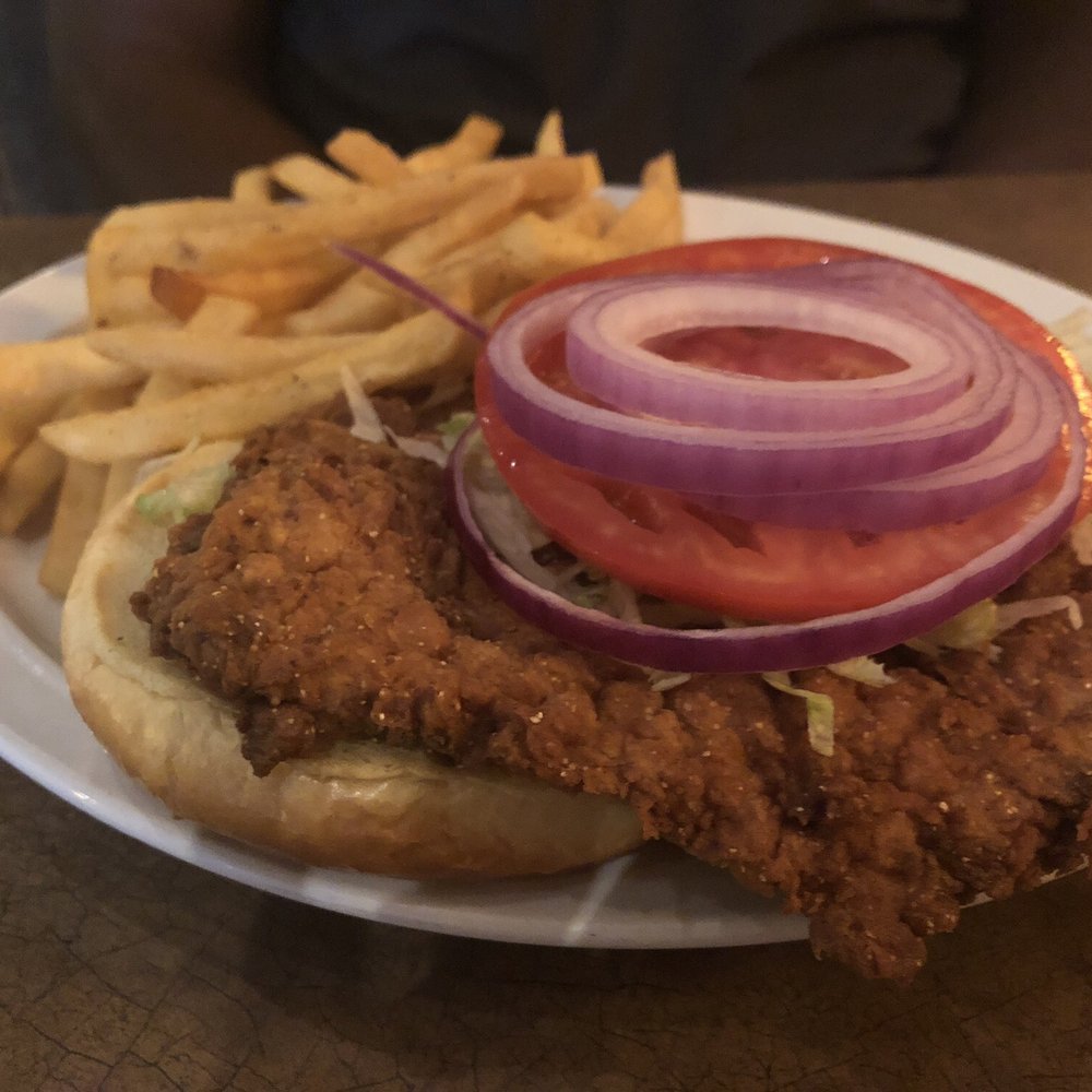 Dawsons On Main - Hand - breaded Tenderloin Sandwich - American Near Me - Indianapolis, Indiana Dawsons On Main - Hand - breaded Tenderloin Sandwich - American Near Me - Indianapolis, Indiana