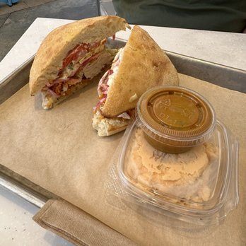 Mendocino Farms - Not so fried chicken sandwich - Salad Near Me - Plano, Texas Mendocino Farms - Not so fried chicken sandwich - Salad Near Me - Plano, Texas