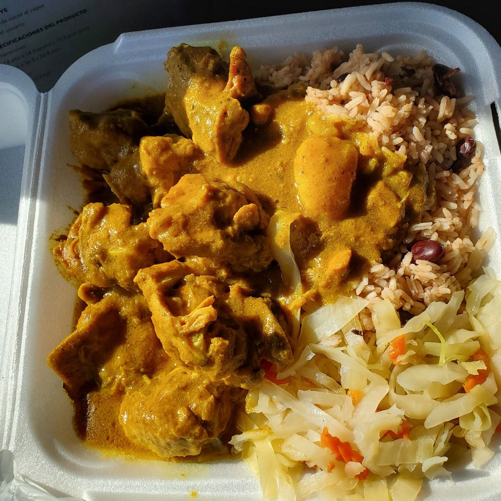 Dumplin Restaurant - Bill Lewis of Vero Beach stopping in for Curried Chicken at Dumplin in West Palm Beach, Florida. - Caribbean Near Me - West Palm Beach, Florida