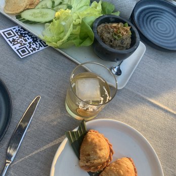 Pusadee's Garden - Eggplant appetizer and taro and potato duo - Thai Near Me - Pittsburgh, Pennsylvania