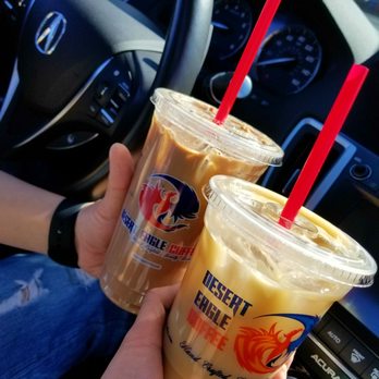 Desert Eagle Coffee - The Talon and the Sedona Chai with almond milk. - Coffee & Tea Near Me - Glendale, Arizona