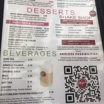 Pops - Menu - Burgers Near Me - Arcadia, Oklahoma Pops - Menu - Burgers Near Me - Arcadia, Oklahoma