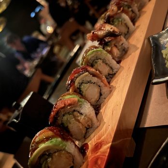 Umi - Eel Avocado and Shrimp Tempura Roll - Sushi Bars Near Me - Atlanta, Georgia Umi - Eel Avocado and Shrimp Tempura Roll - Sushi Bars Near Me - Atlanta, Georgia