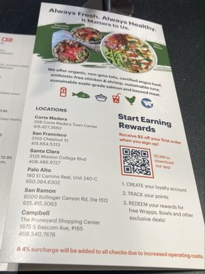 Menu photo 4 World Wrapps Palo Alto, CA