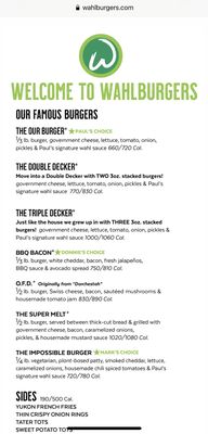 Menu photo 4 Wahlburgers St. Charles, IL